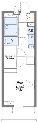 レオパレスグリーンハイム南の間取り