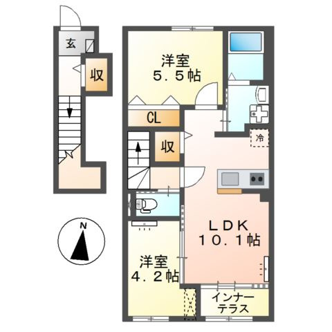 アンソレイユの間取り