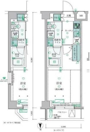 【間取り】 | リヴシティ西早稲田
