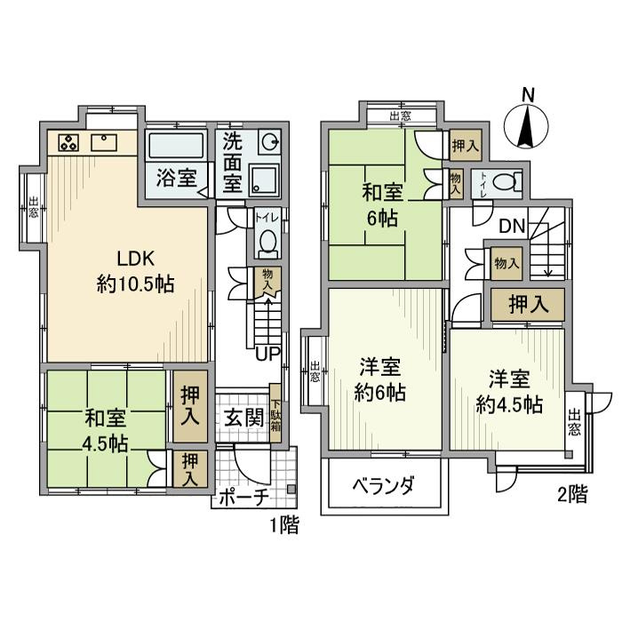 阿久和東戸建の間取り