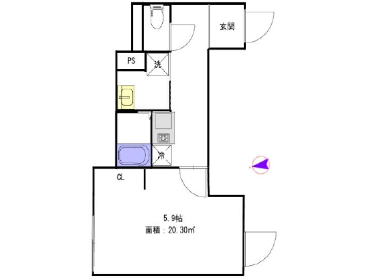 クレサージュ亀戸の間取り