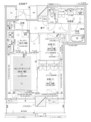ブランズタワー梅田Northの間取り