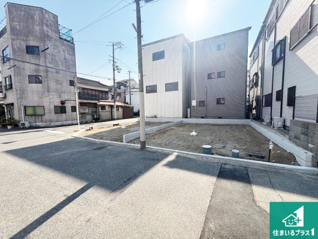 堺市堺区大浜中町　第4期　新築一戸建ての外観|周辺は落ち着いた街並みの住宅地！子育てがしやすい住環境です！まだ未完成ですが、現地でしかわからない事もございます。是非一度ご覧ください。