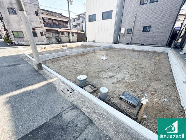 堺市堺区大浜中町　第4期　新築一戸建ての外観|周辺は落ち着いた街並みの住宅地！子育てがしやすい住環境です！まだ未完成ですが、現地でしかわからない事もございます。是非一度ご覧ください。
