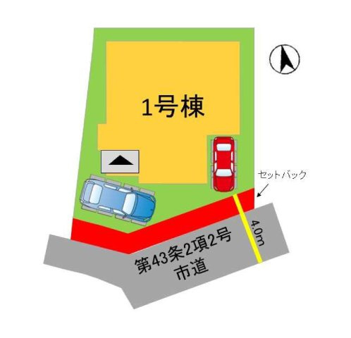 福岡市早良区小田部1丁目第1-1棟（1号棟）の区画図|配置図