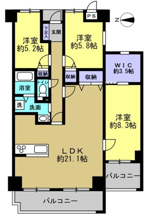 ベイサイドパレス宇品の間取り