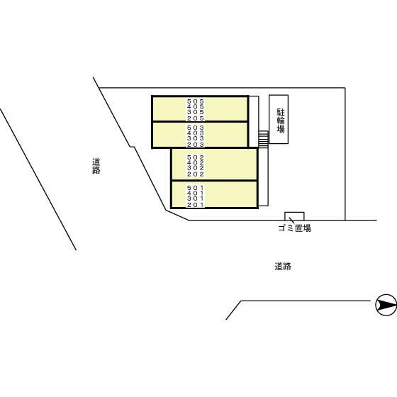 モンテバレ等々力の区画図