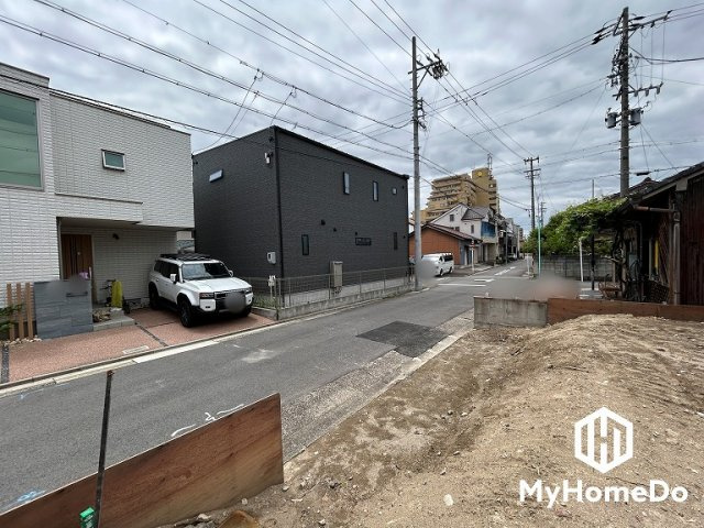 北区安井　4期の前面道路含む現地写真