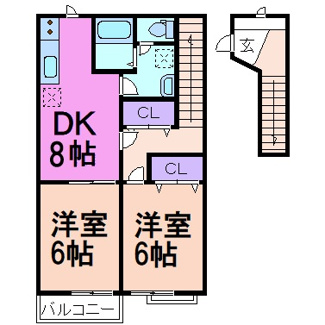 【間取り】 | メゾンドストリームＢ