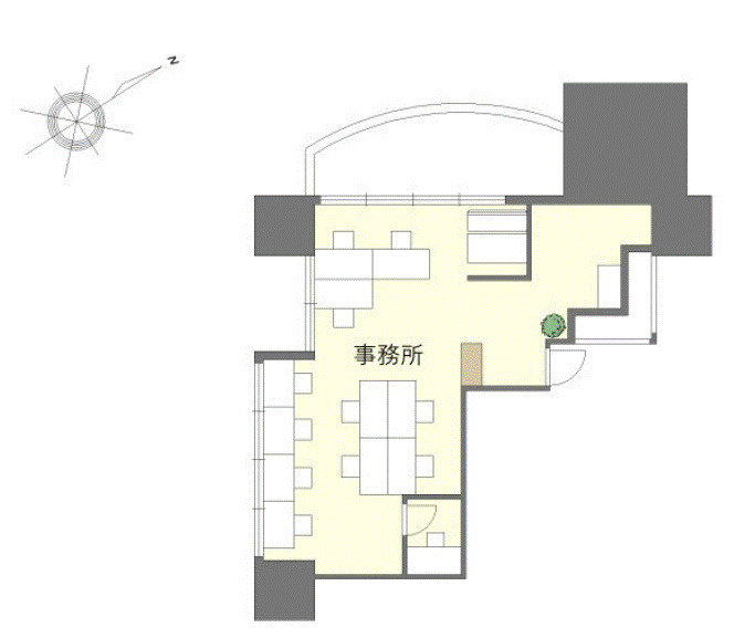 向ヶ丘遊園セットアップオフィスの間取り