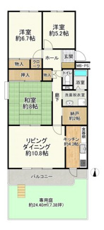 【間取り】 | 川越グリーンパークB-１棟