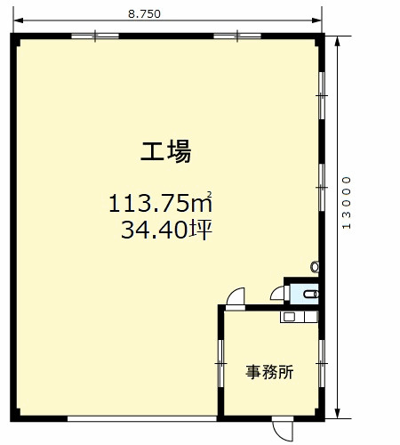上尾町６丁目工場（Ｉ．Ｍ）の間取り