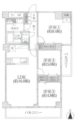 【間取り】 | フォレスト国立