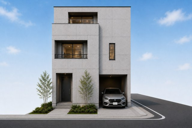 葛飾区東新小岩4丁目 条件無し売地の完成予想図|※掲載の外観は施工例です。プラン・仕様・外観デザインは自由設計により異なります。