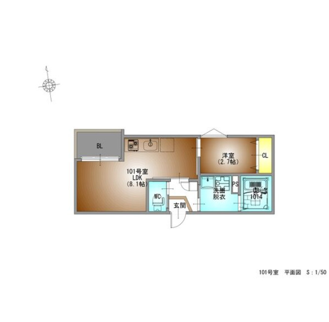 REGALEST志賀本通5の間取り