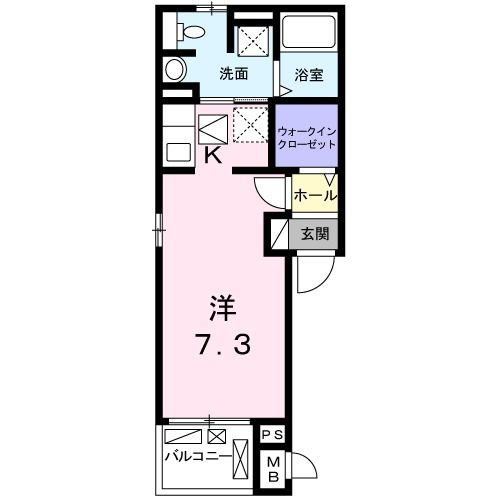 リバブルＭの間取り|間取りです。