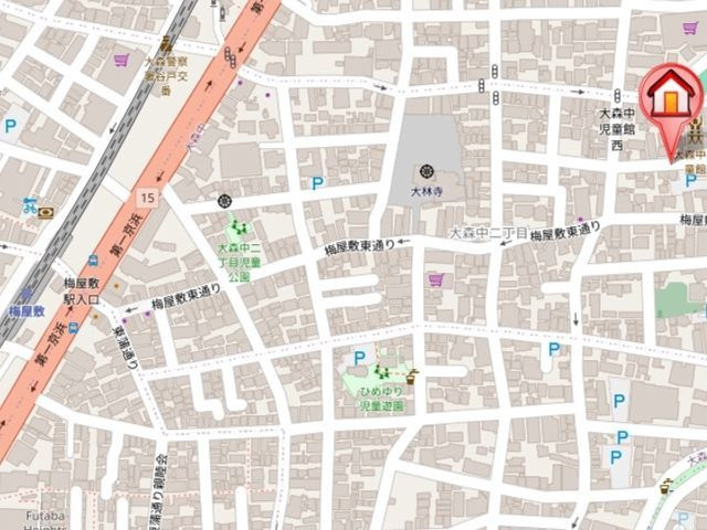 【地図】ドゥーエ梅屋敷
