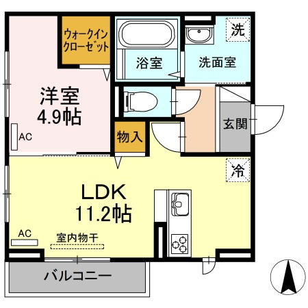 フルールの間取り