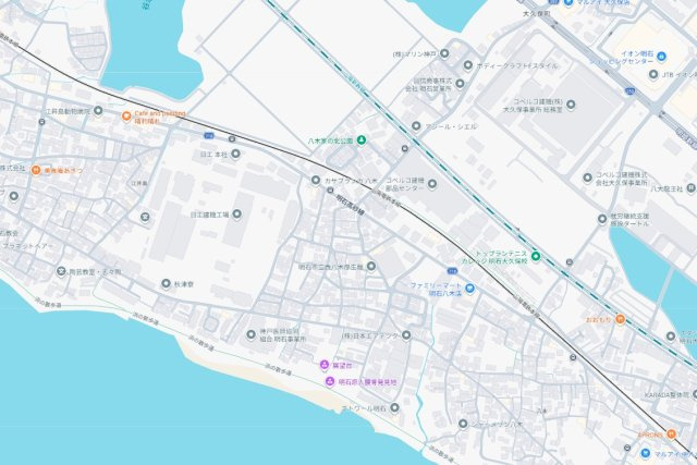 明石市大久保町江井島　新築一戸建ての地図