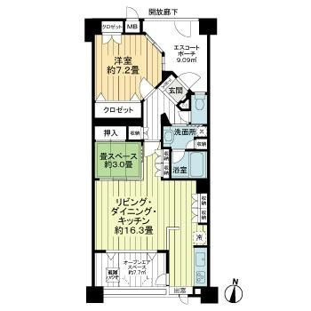 【間取り】 | グランシティ上用賀
