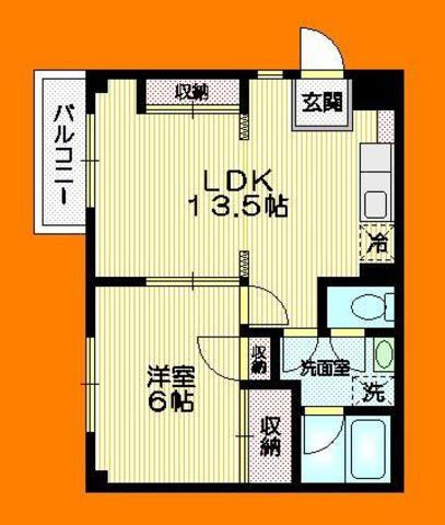 アーバンクレセントの間取り|★２ＬＫ対応可の間取★　★浴室追焚で収納３ヶ所★