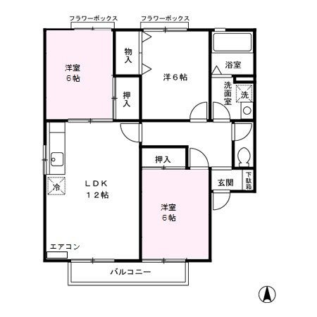 セジュールＴ・Ｓ－Ⅱの間取り