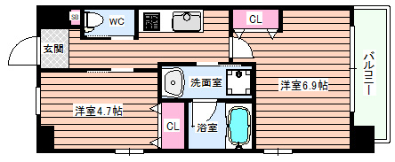 【間取り】 | スプランディッド新大阪Ⅲ