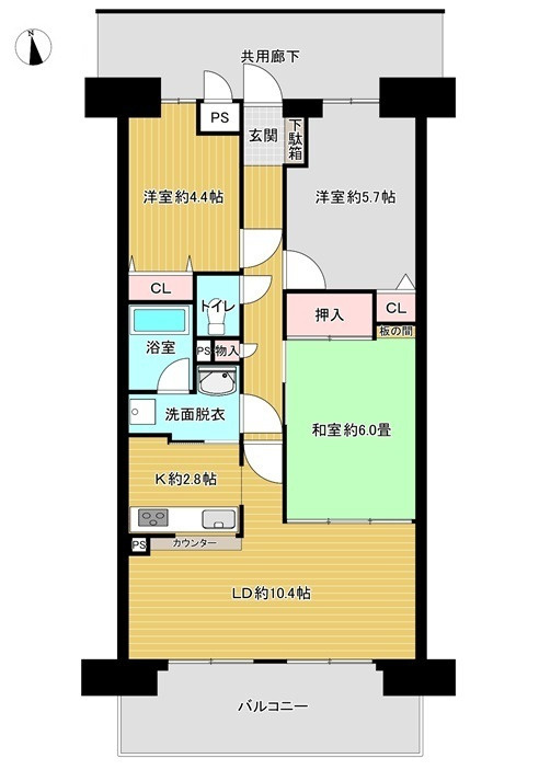 サンシティ廿日市の間取り