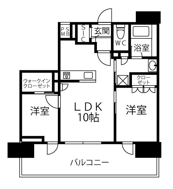 クリオレジダンス川崎南幸町の間取り|間取りです。