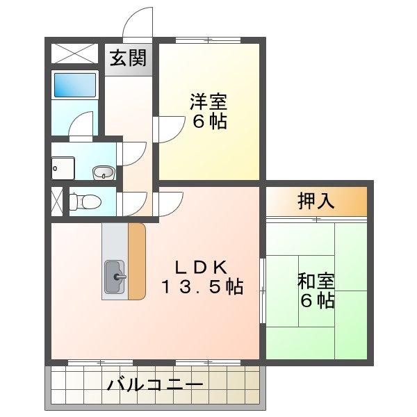 第二柏木ハイツの間取り