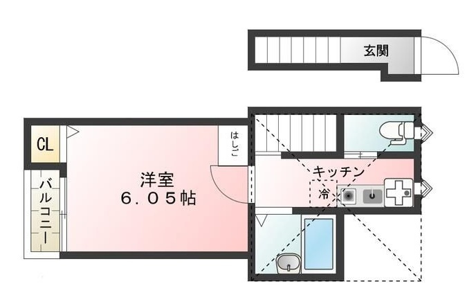Ｇｌａｎｚ王子ＷＥＳＴの間取り|間取りです。