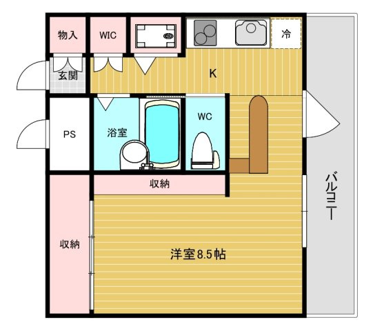 【間取り】 | 西北チェリーマンション