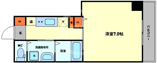 クィーンライフ勝山北の間取り|クィーンライフ勝山北　間取り