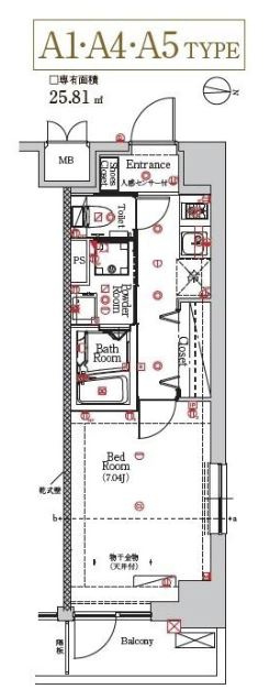 MAXIV住吉の間取り