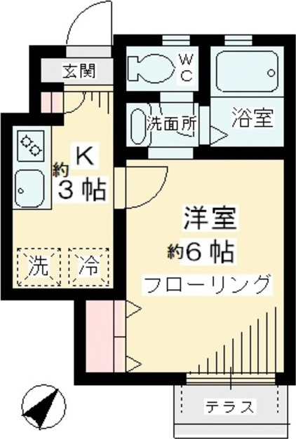 グリシーヌ経堂の間取り