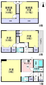 【間取り】 | 品川区豊町2丁目中古戸建
