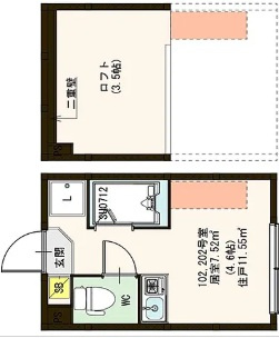 板橋区小茂根４丁目のアパートの間取り