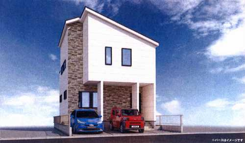 横浜市戸塚区深谷町１期　新築戸建全1棟　1号棟 の外観パース