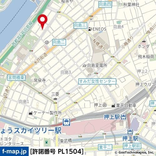 Ruygo Oshiageの地図
