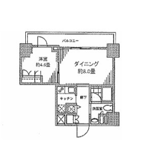 カスタリア門前仲町Ⅱの間取り
