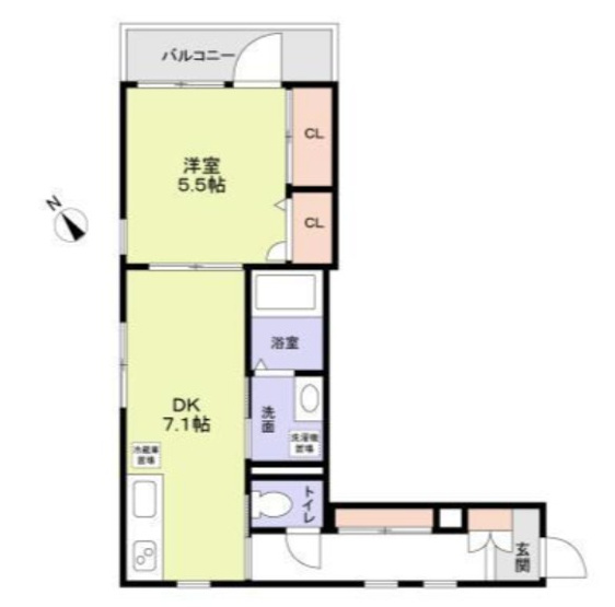 【間取り】 | アダージョ小竹