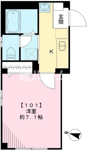 豊島区要町３丁目の賃貸マンションの間取り