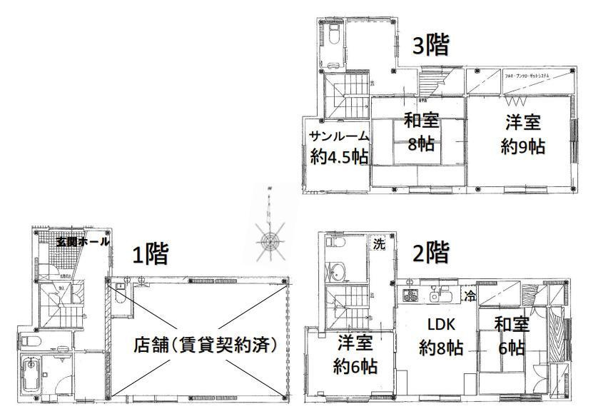 世田谷３丁目貸家の間取り