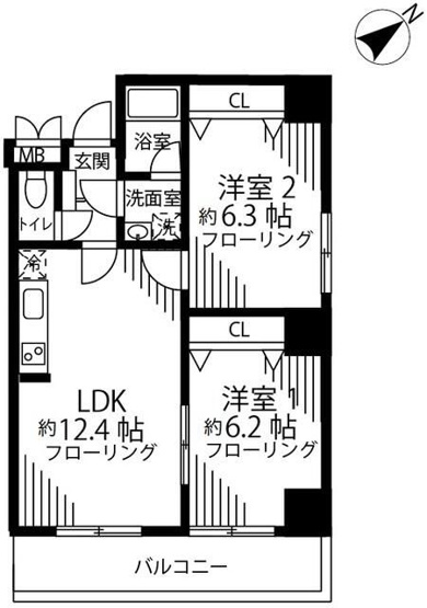 【間取り】 | ＳＫＹ　ＲＥＳＩＤＥＮＣＥ　１ | 間取り