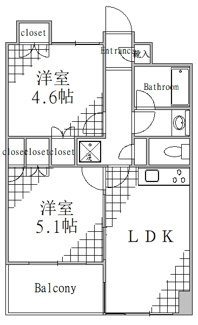 【間取り】 | アクティ東仲通り