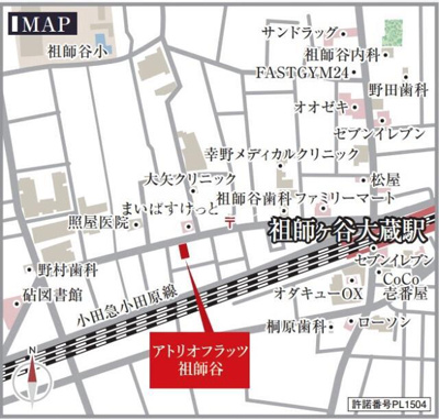 【地図】 | アトリオフラッツ祖師谷