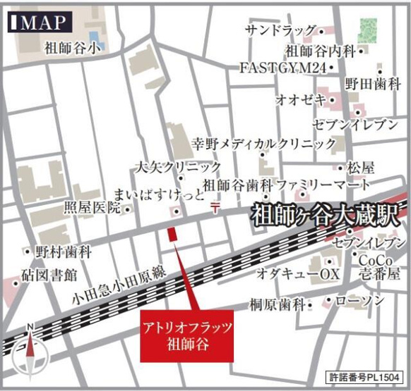 【地図】 | アトリオフラッツ祖師谷