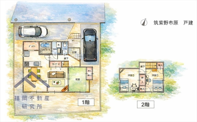 筑紫野市大字原　戸建ての間取り