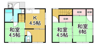 松井戸建の間取り