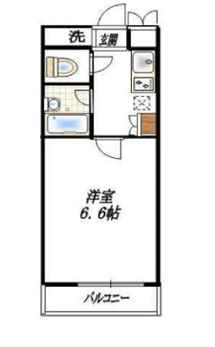 練馬区中村北１丁目の賃貸マンションの間取り